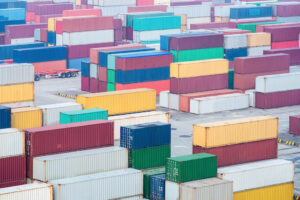 container yard in shanghai